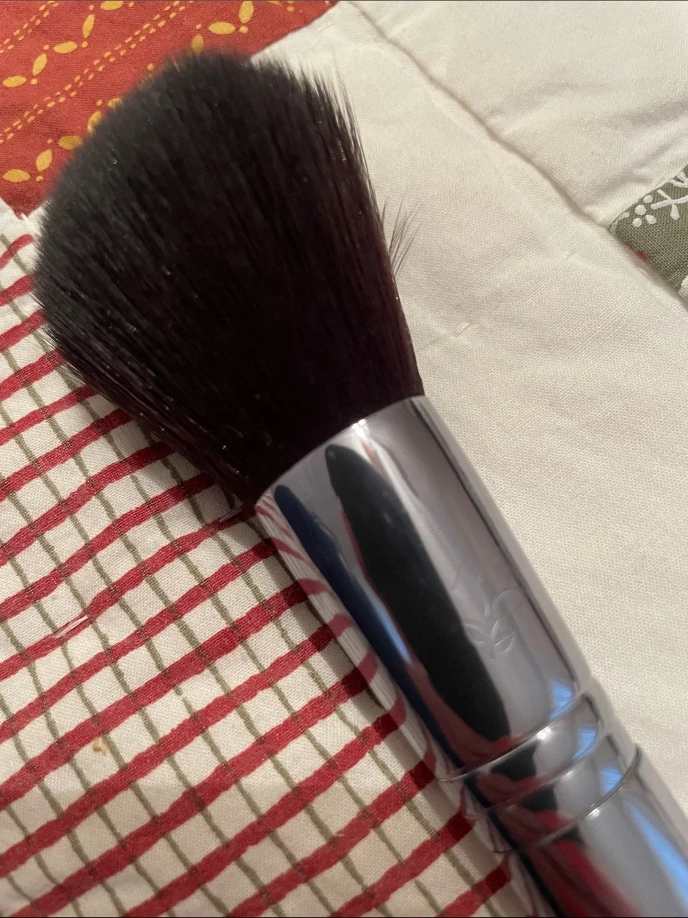 Set of 3 Cosmetic Brushes, one Lancôme, one Laura Geller & one Elf